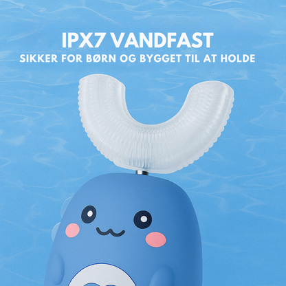 GiggleBrush™ | U-formet 360° ultrasonisk tandbørste til børn – gør tandbørstning sjovt, nemt og effektivt