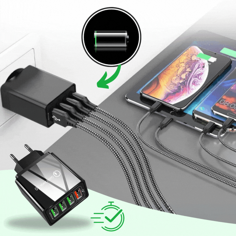 PowerFlow™ Charger - Oplader op til 4x hurtigere – helt uden ventetid!