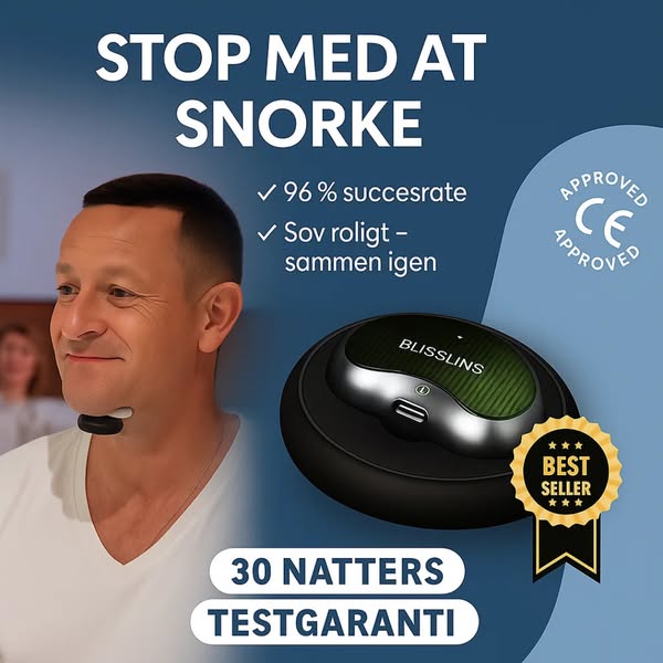 NoSnore™ - Tilbage til en rolig nattesøvn!