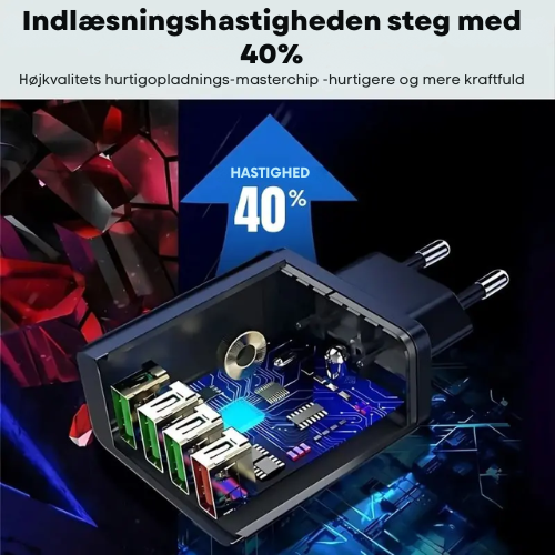 PowerFlow™ Charger - Oplader op til 4x hurtigere – helt uden ventetid!