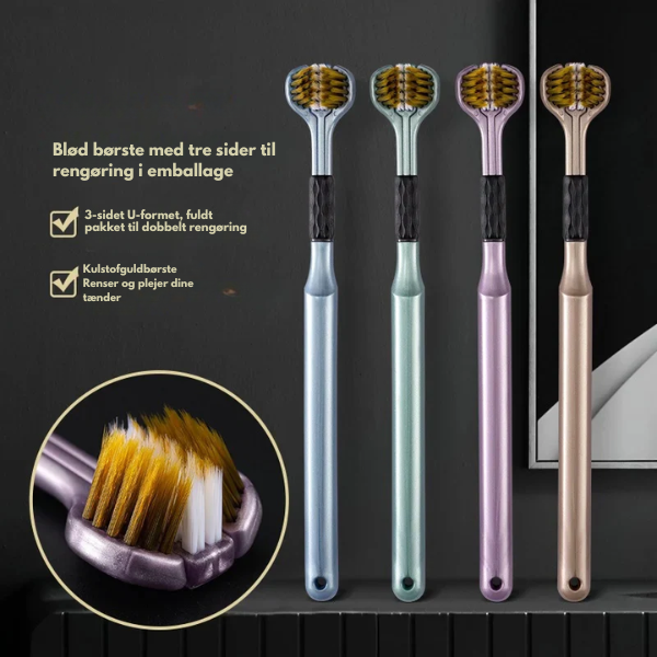 TriBrush™ - Renser tre gange mere – for et sundere smil hver dag