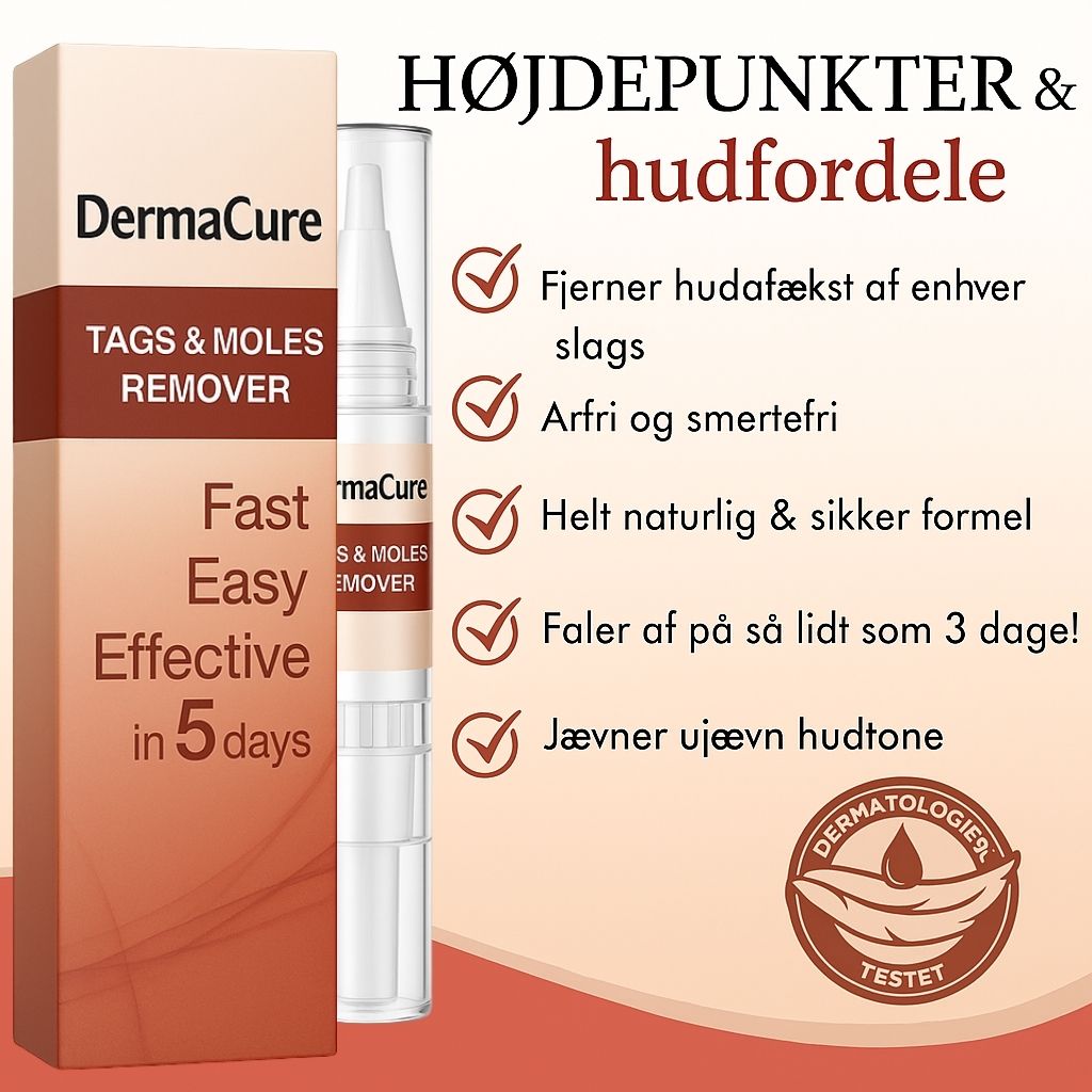 DermaGlow™ | Fjerner vorter og alderspletter – smertefrit inden for 3 dage!