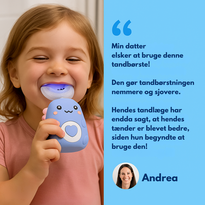 GiggleBrush™ | U-formet 360° ultrasonisk tandbørste til børn – gør tandbørstning sjovt, nemt og effektivt