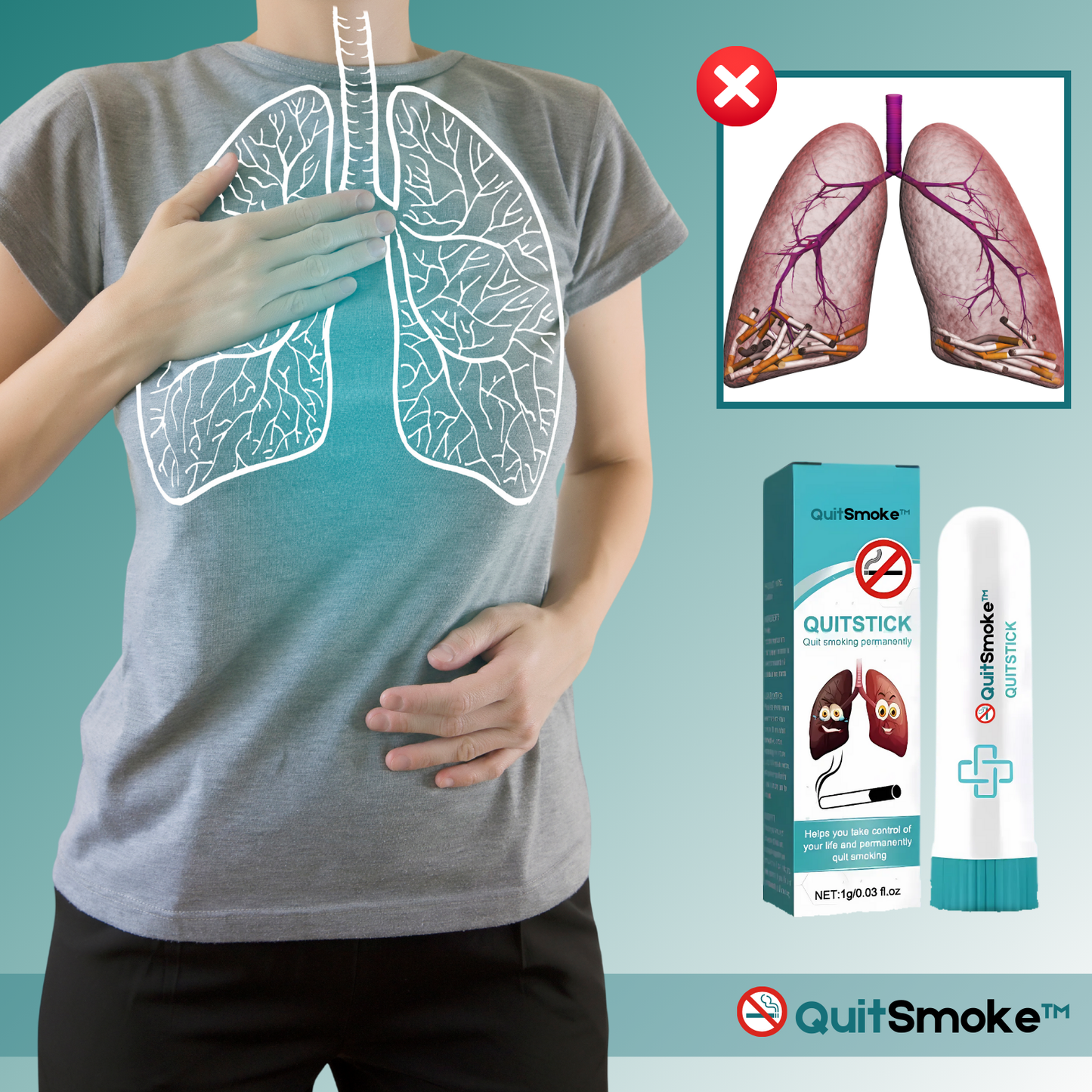 NicoFree™ Avanceret Rygestop Inhalator - Fjerner 90% af Rygetrangen på 48 Timer!