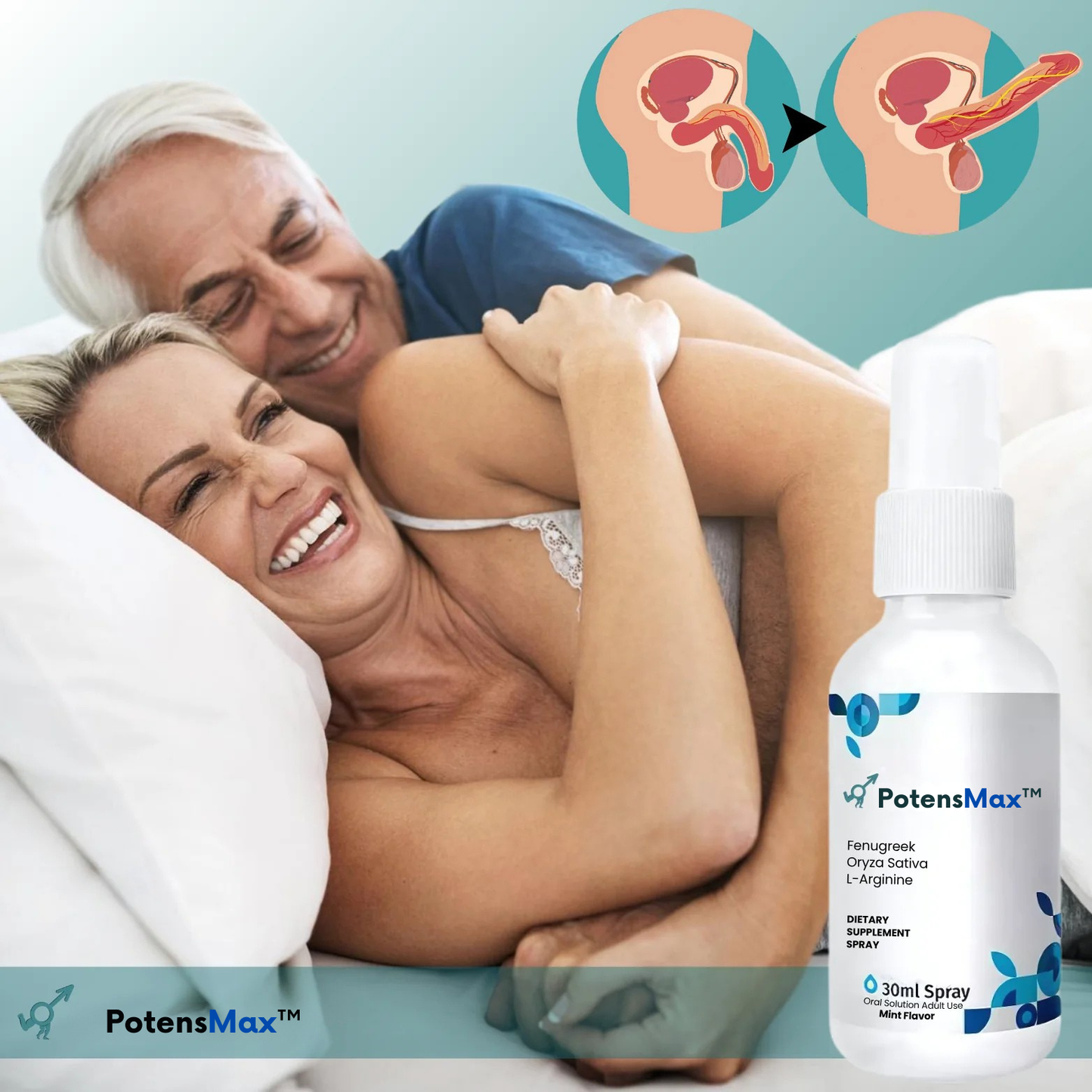 PotensMax™ Tang-Erektionsspray | Giver stenhårde erektioner på 43 sekunder!