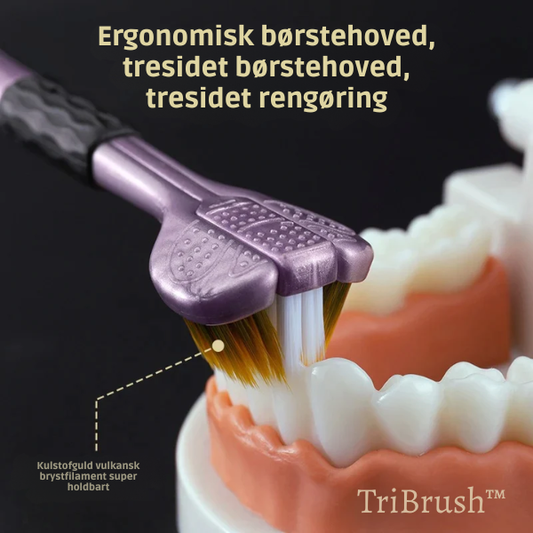 TriBrush™ - Renser tre gange mere – for et sundere smil hver dag