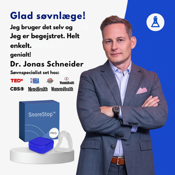 SnoreStop™ Anti-snorken mundstykke | Stop snorken – efter bare én nat!